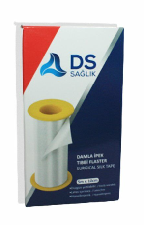 SKT:01/2027 Ds Sağlık İpek Tıbbi Flaster 5m x 10cm