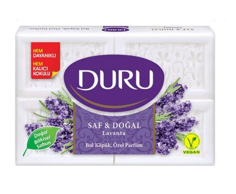 Duru Saf & Doğal Beyaz Sabun Lavanta 4 x 150 gr