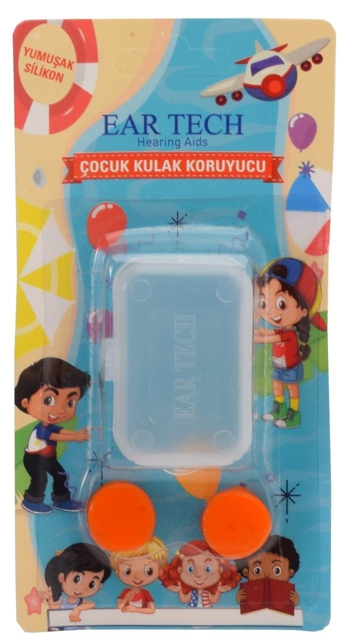 Ear Tech Silikon Çocuk 2'li Kulak Tıkacı