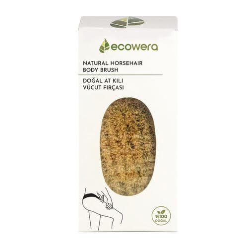Ecowera Doğal At Kılı Vücut Fırçası