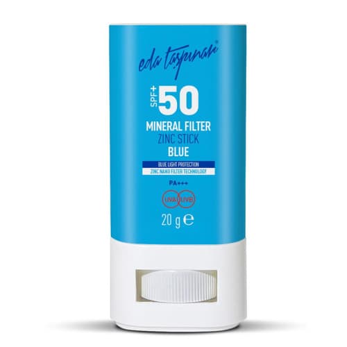 Eda Taşpınar SPF 50+ Mineral Filtreli Mavi Zinc Stick 20 gr