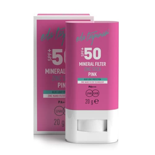 Eda Taşpınar SPF 50+ Mineral Filtreli Pembe Zinc Stick 20 gr