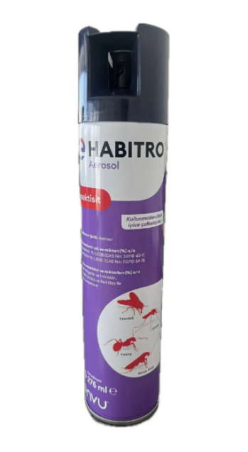 SKT:06/2026 Envu Habitro İnsektisit Aerosol 275 ml