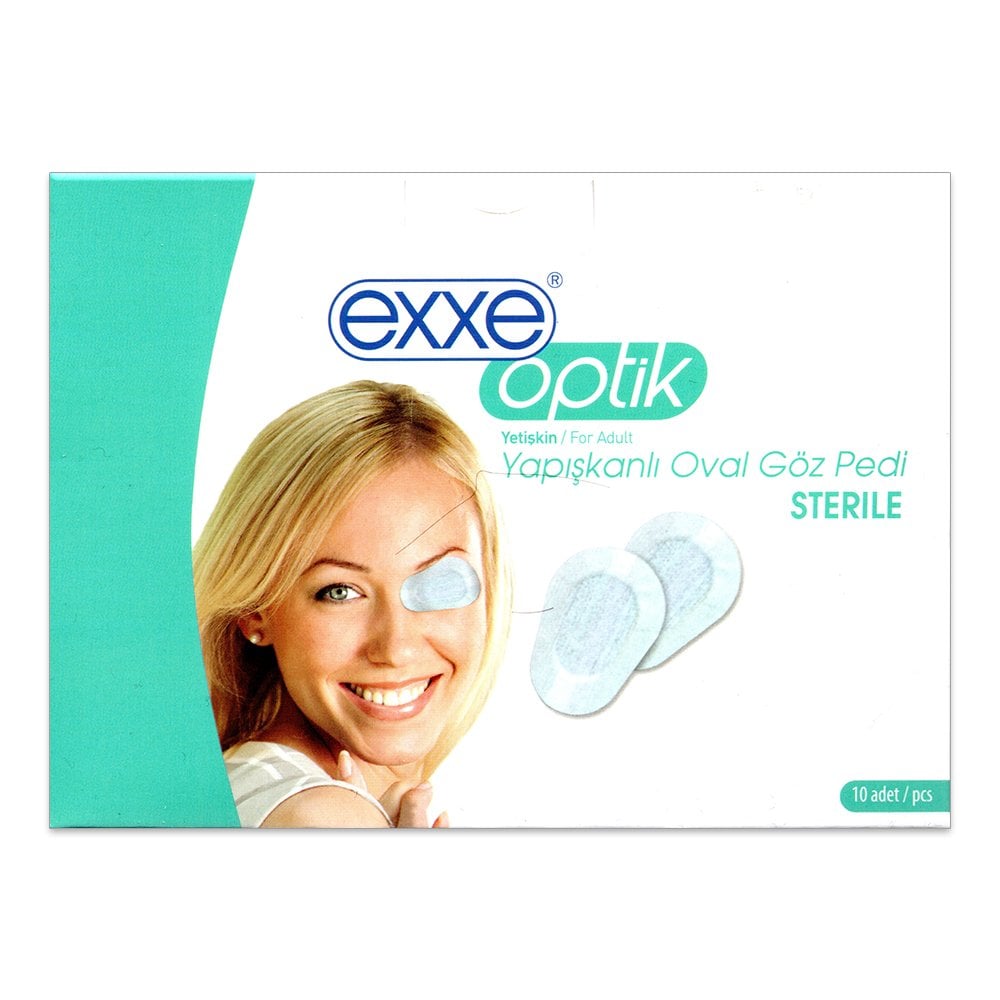 Exxe Optik Yapışkanlı Oval Göz Pedi Yetişkin 10 Adet