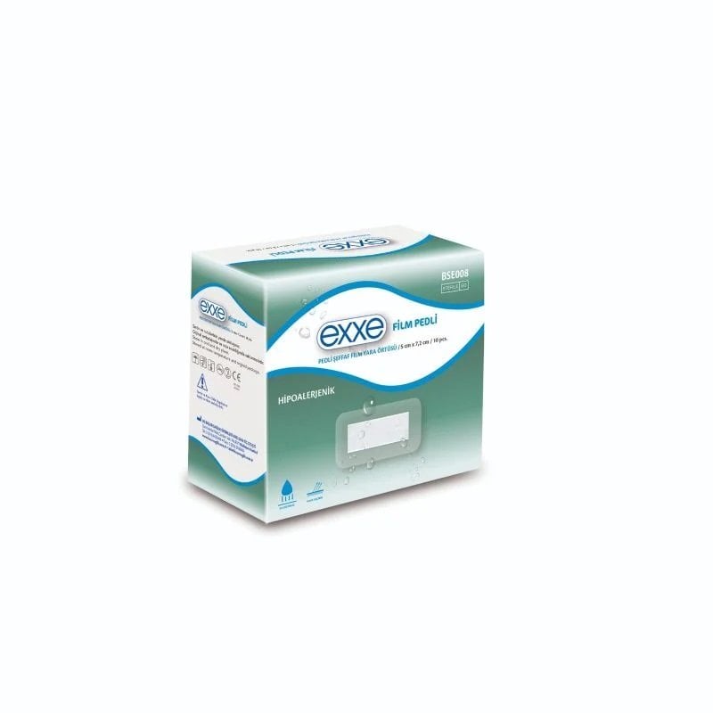 Exxe Pedli Şeffaf Film Yara Örtüsü 5cm x 7,2cm 10 Adet