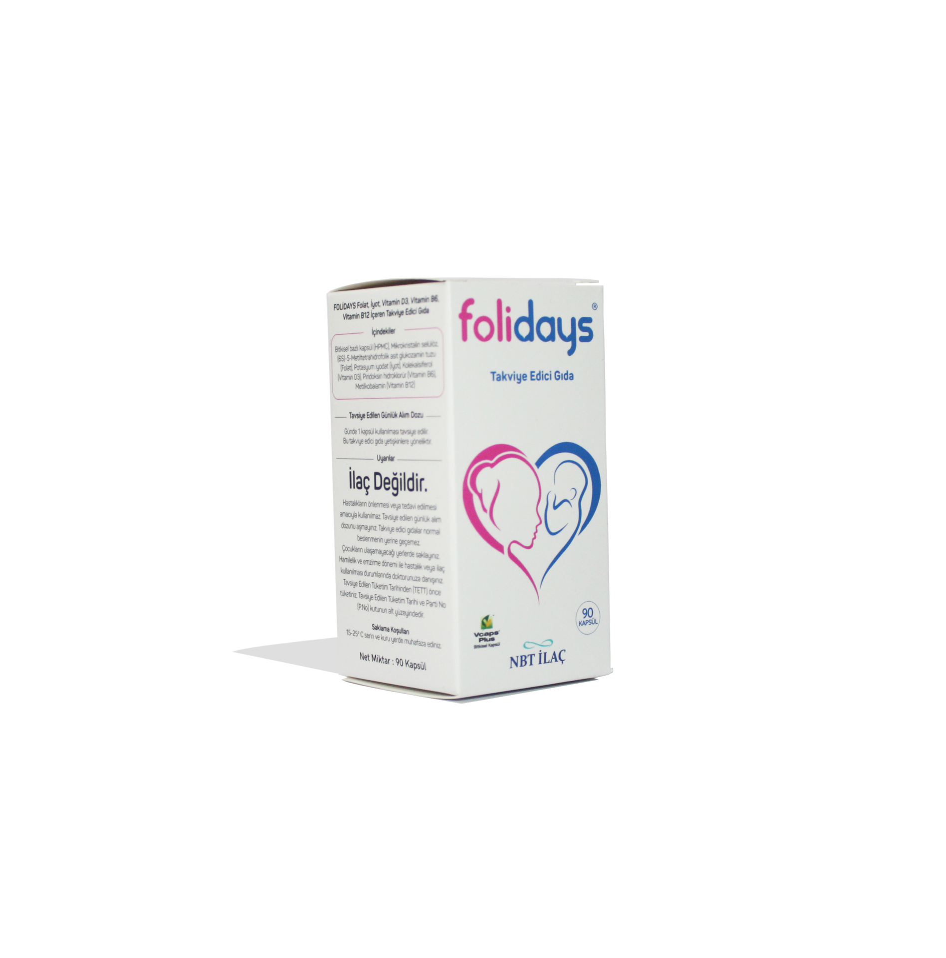 Folidaysiod Folik Asit İçeren Takviye Edici Gıda 90 Film Tablet
