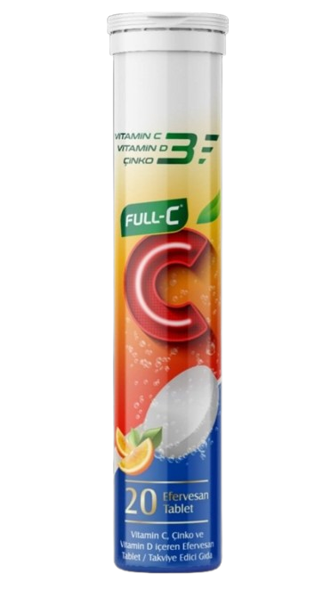 Full C. C Vit + D Vit + Çinko 20 Efervesan Tablet