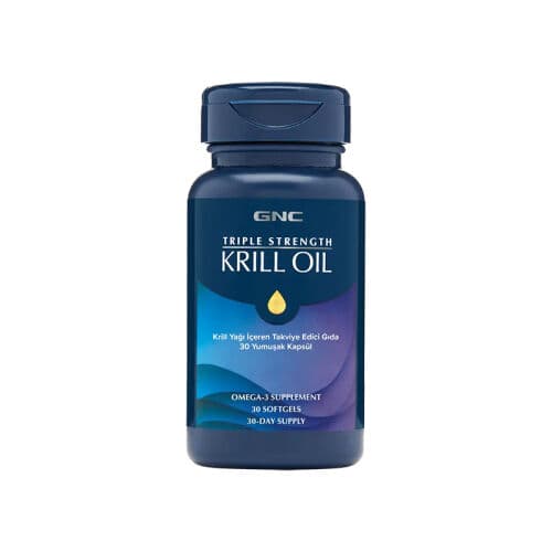 GNC Triple Strenght Krill Oil 30 Yumuşak Kapsül