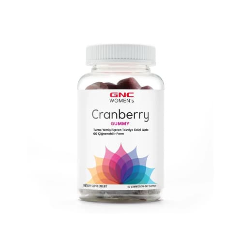 GNC Womens Cranberry Gummy Takviye Edici Gıda 60 Çiğneneilir Form