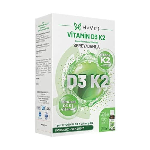 Haver Vitamin D3k2 Sprey damla 20 ml