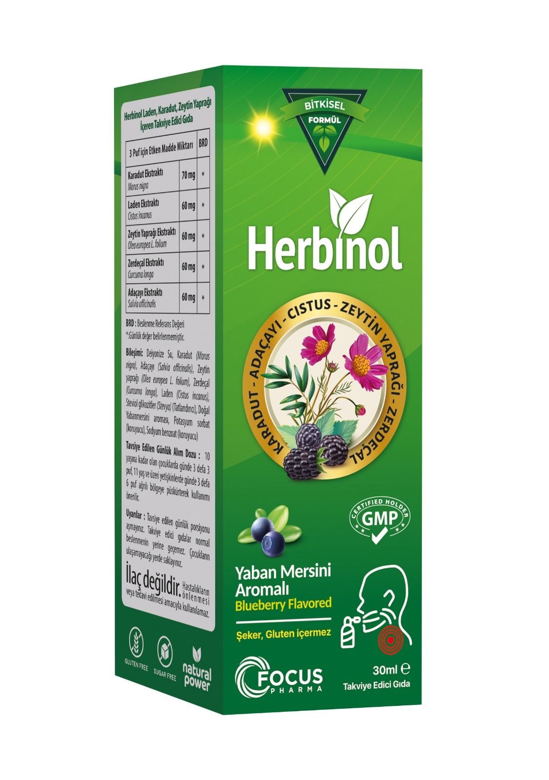Herbinol Boğaz Spreyi 30 ml