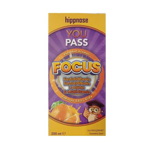 Hippnose You Pass Focus Takviye Edici Gıda 200 ml