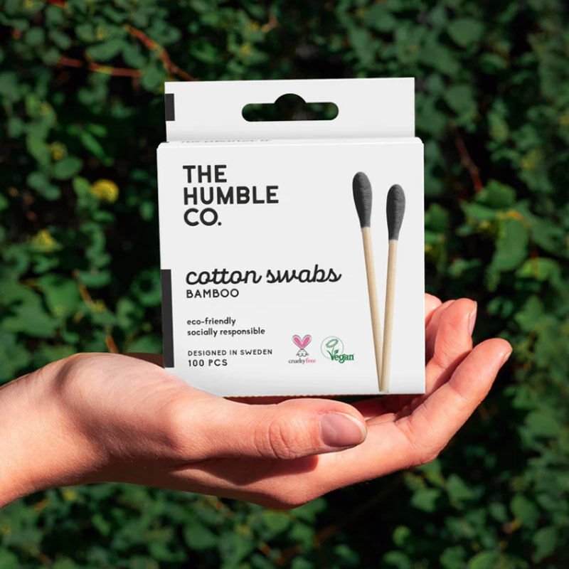 Humble Cotton Bambu Siyah Kulak Çubuğu 100 Adet
