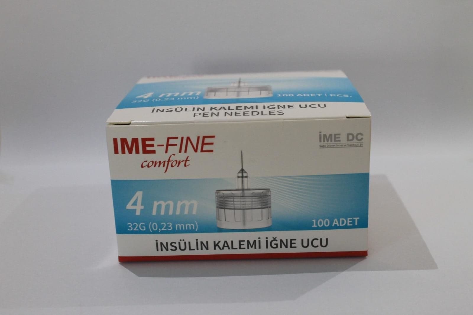 IME-FINE Comfort İnsülin Kalemi İğne Ucu 4 mm 100 Adet