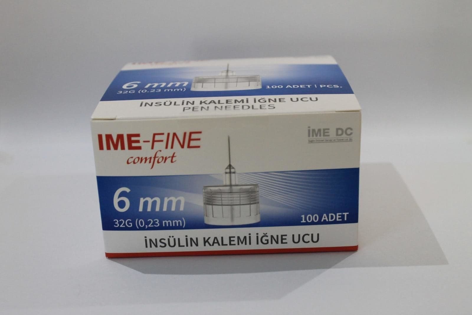 IME-FINE Comfort İnsülin Kalemi İğne Ucu 6 mm 100 Adet