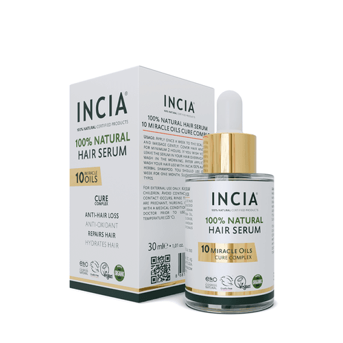 INCIA %100 Doğal 10 Mucizevi Yağ Saç Bakım Serumu 30 ml