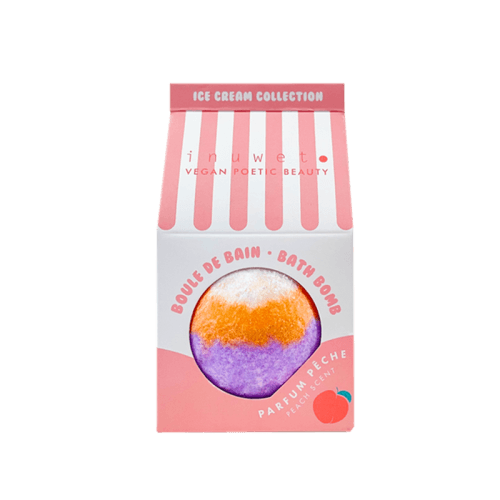 Inuwet Bath Bomb Icecream Peach Icecream Banyo Topu Şeftali 120 g