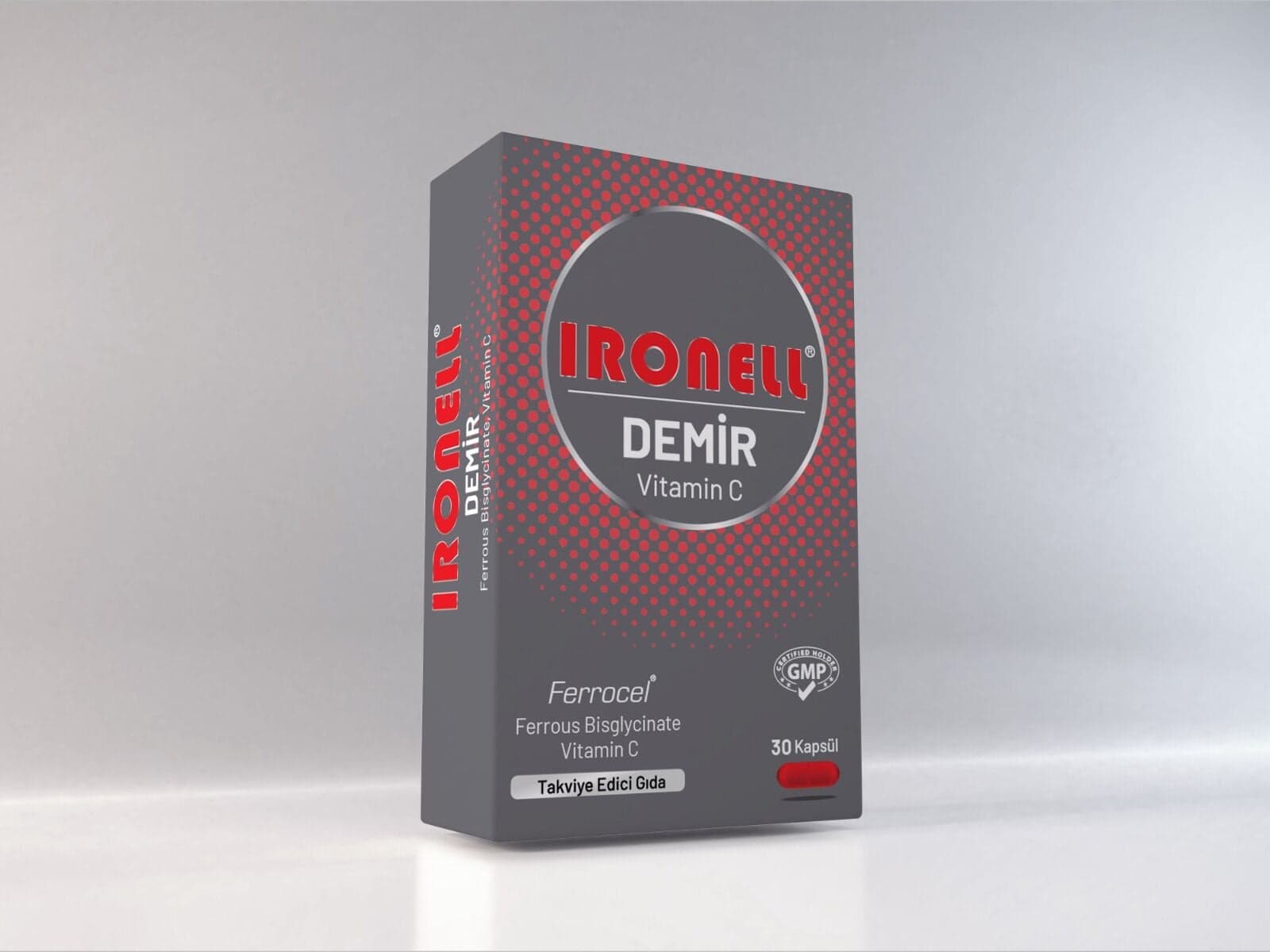 İronell Demir Vitamin C 30 Kapsül