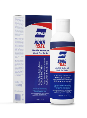 Konix Steril İlk Yardım Jeli ve Yanık Pansumanı 118 ml
