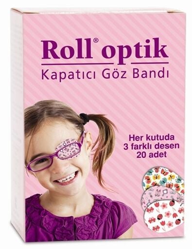 Roll Optik Kapatıcı Göz Bandı Kız 20 Adet