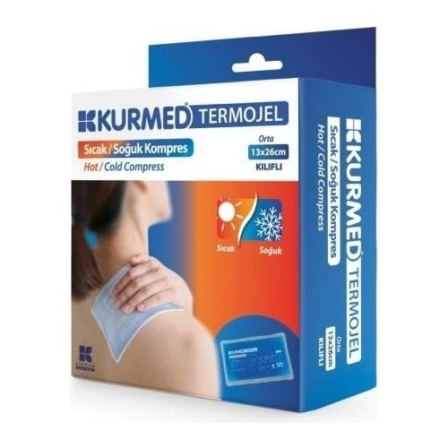 Kurmed Termojel Sıcak / Soğuk Kompres 13 cm x 26 cm Kılıflı