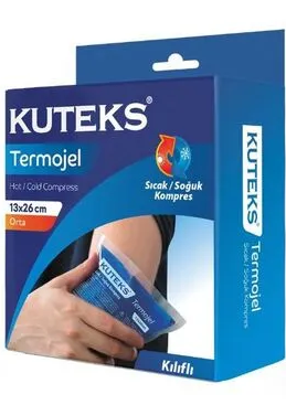 Kuteks Sıcak Soğuk Kompres Termojel 13 x 26 cm Kılıflı