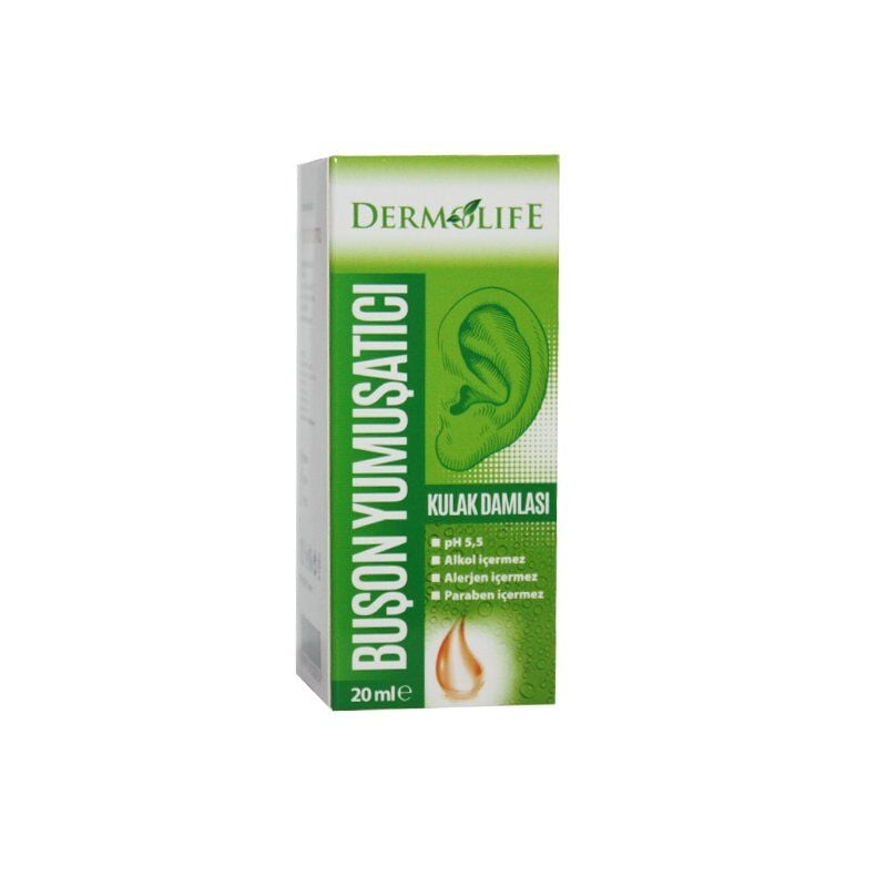 (KUTU HASARLI) Dermolife Buşon Yumuşatıcı Kulak Damlası 20ml