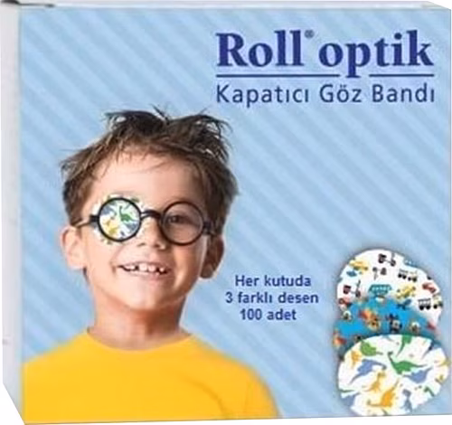 (KUTU HASARLI) Roll Optik Kapatıcı Göz Bandı Erkek 100 Adet