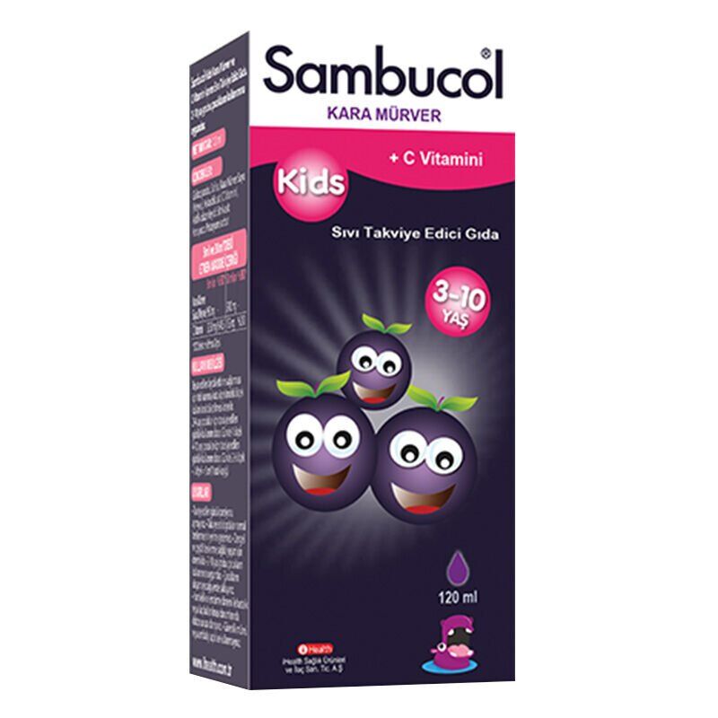 SKT:02/2027 Sambucol Kids 112 120 ml likit şurup