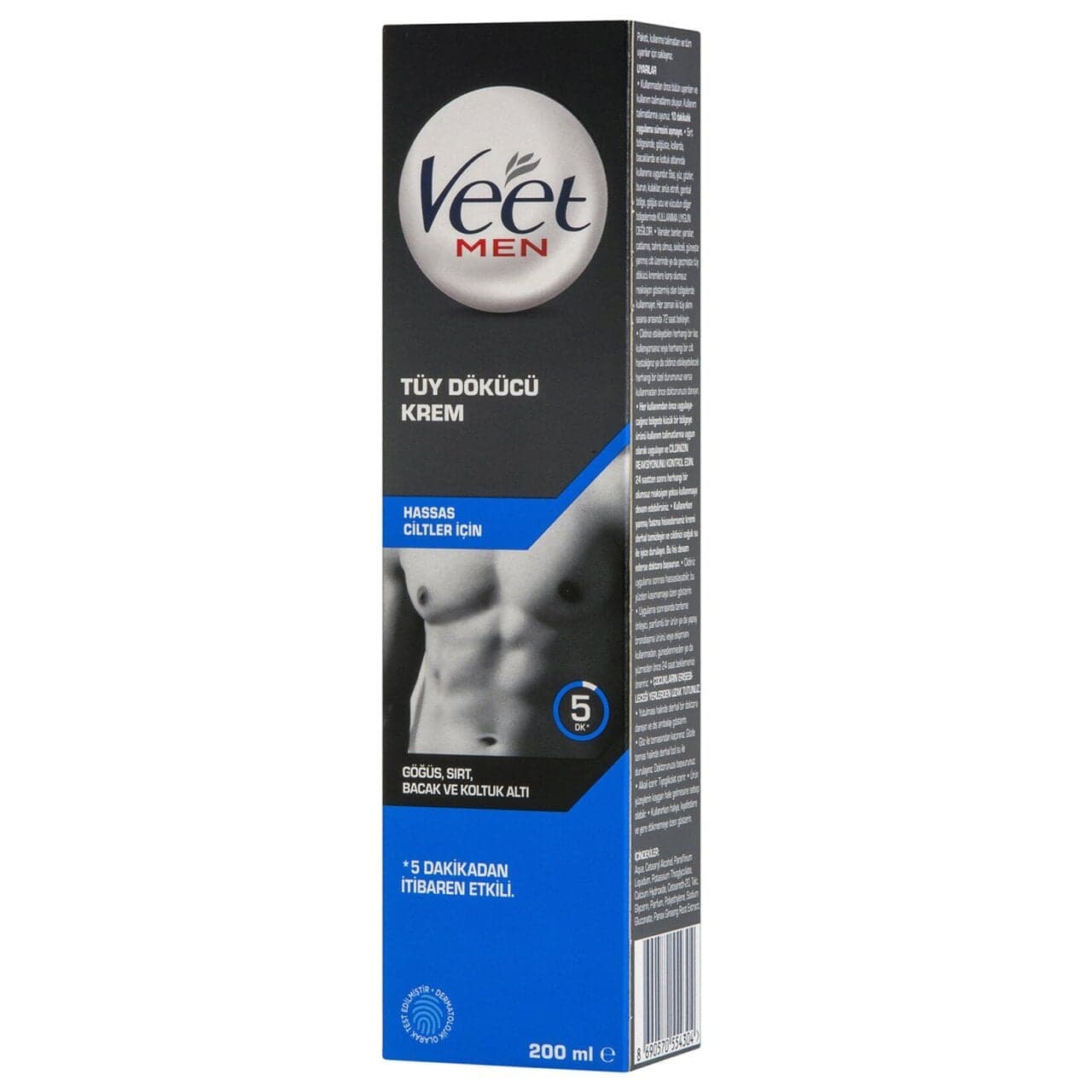 (KUTU HASARLI) Veet Men Tüy Dökücü Krem Hassas Ciltler 200ml