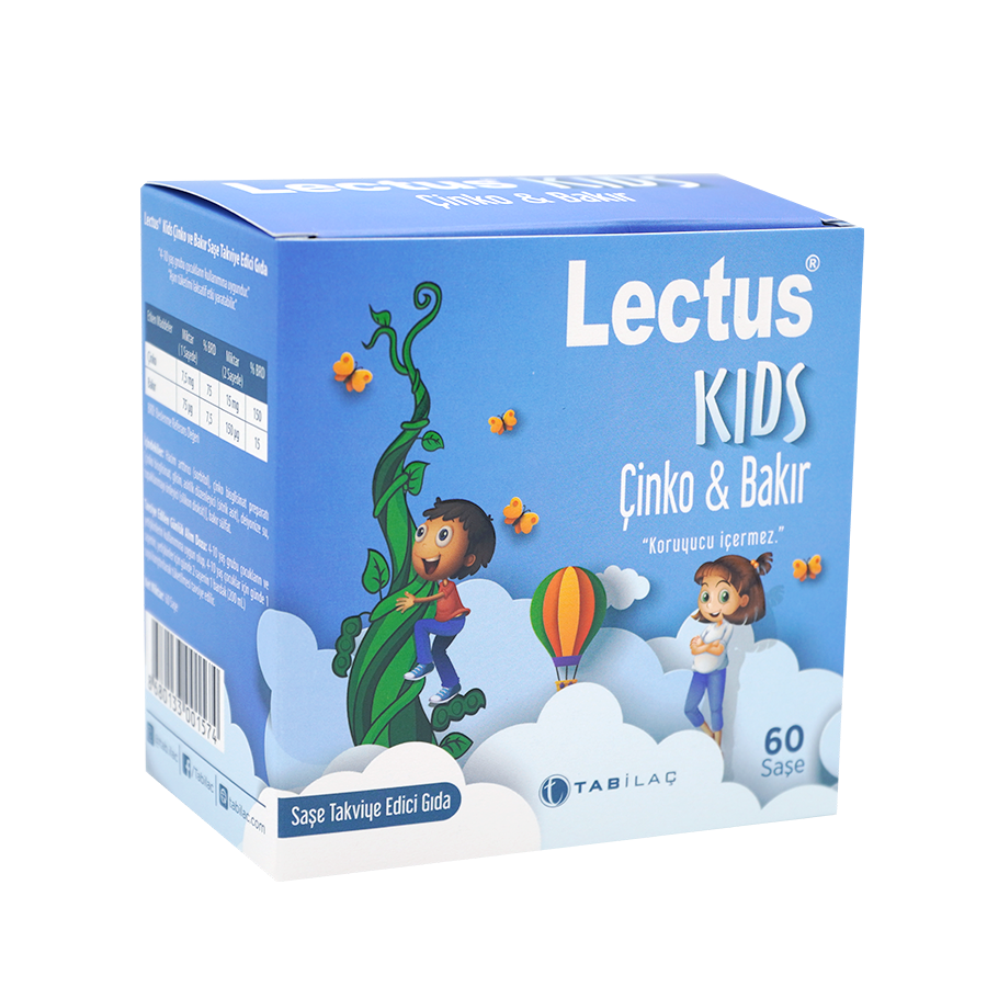 SKT:03/2027 Lectus Kids Çinko & Bakır 60 Saşe