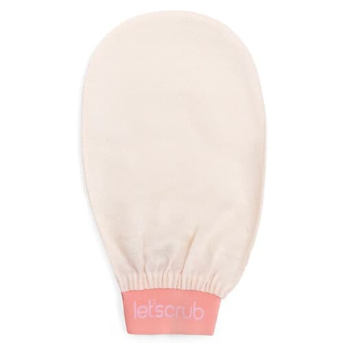 Letscrub %100 Floş İpek Banyo Kesesi Ekru 15x26 cm