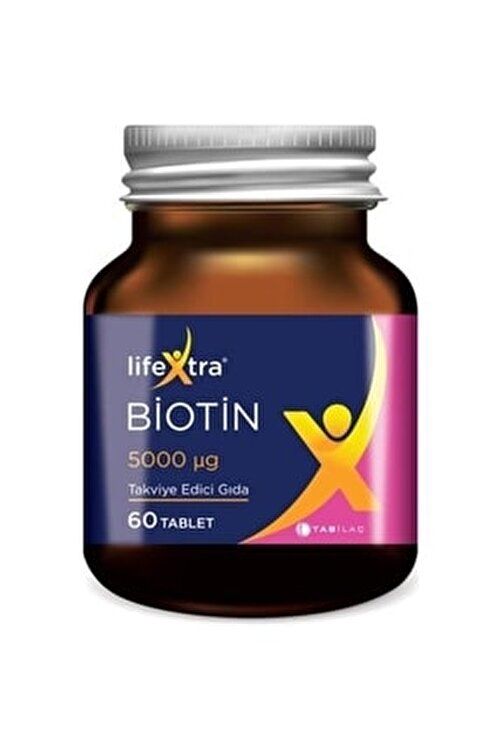 SKT:03/2027 Lifextra Biotin 5000mg 60 Tablet