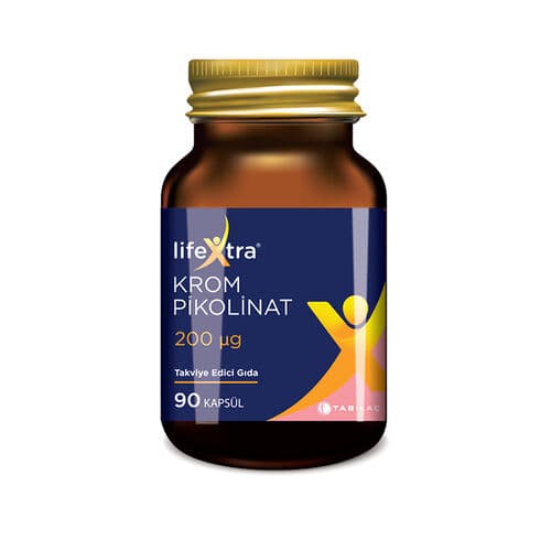 SKT:03/2027 Lifextra Krom Pikolinat 90 Kapsül