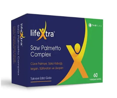 Lifextra Saw Palmetto Complex 60 Yumuşak Kapsül SKT:07/2027