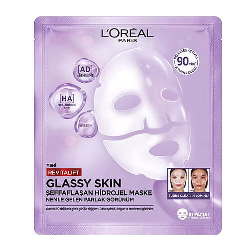 Loreal Paris Revitalift Glassy Skin Şeffaflaşan Hidrojel Maske 25 g