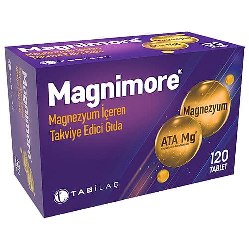 Magnimore Magnezyum İçeren Takviye Edici Gıda 120 Tablet