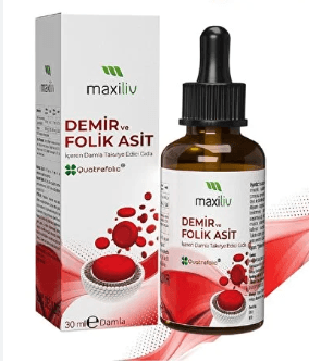 Maxiliv Demir ve Folik Asit 30 ml Damla
