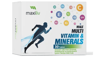Maxiliv Male Multivitamin & Mineral 30 Tablet