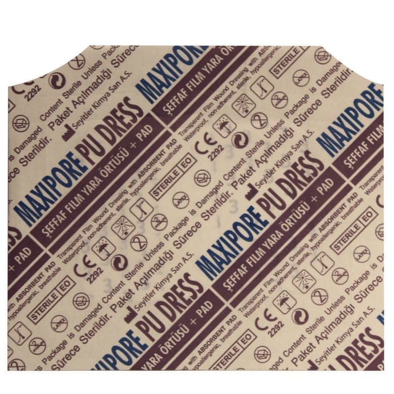 Maxipore Pu Dress Pedli Şeffaf Film Örtü 6cm x 8cm