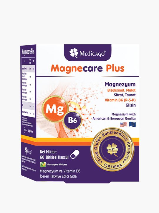 Medicago Magnecare Plus 60 Bitkisel Kapsül