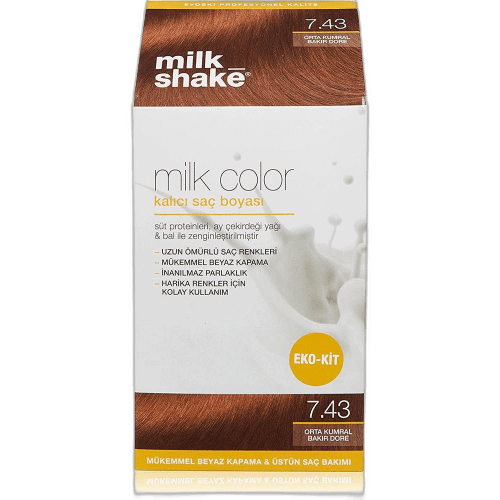 Milk Shake Milk Color Kalıcı Saç Boyası Orta Kumral Bakır Dore