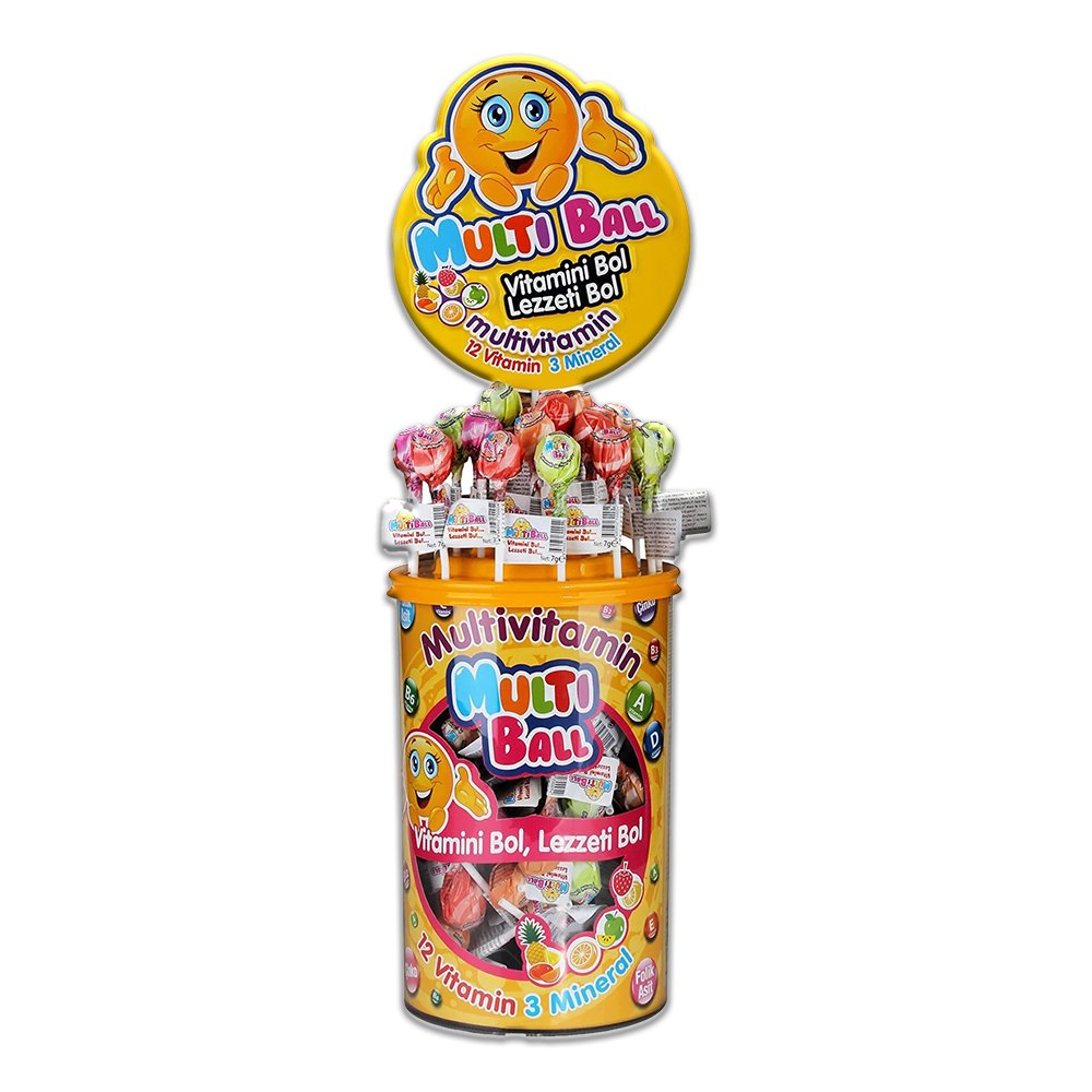 MultiBall Multivitamin 12 Vitamin 3 Mineral 150 Adet 7 gr