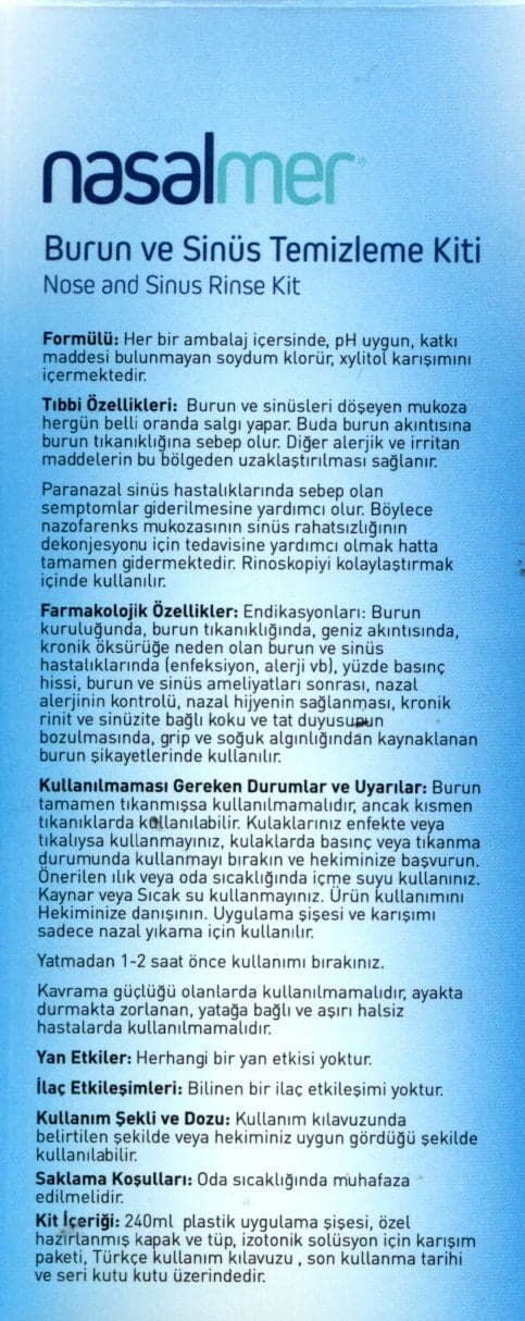 Nasalmer Sinus Rince Kit 12 adet