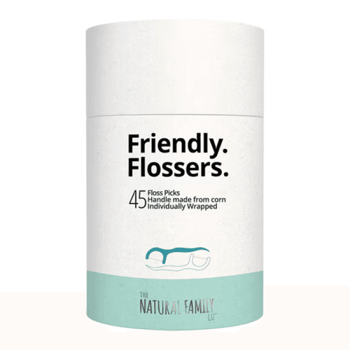 Natural Family CO Friendly Flossers Floss Pick 45 Adet