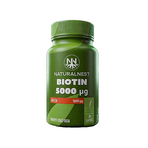Naturalnest Biotin 5000 uq Takviye Edici Gıda 30 Kapsül