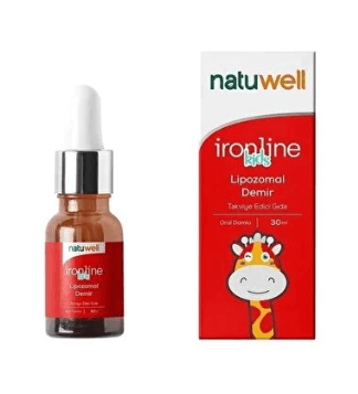Natuwell Ironline Kids Lipozomal Demir Damla 30 ml