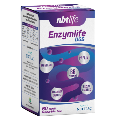 Nbt Life Enzymlife DGS Takviye Edici Gıda 60 Kapsül
