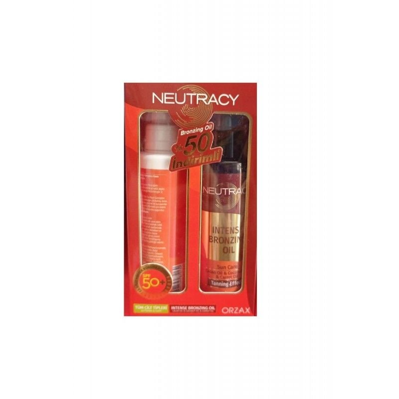 Neutracy Güneş Kremi Spf50+ 150ml Tüm Cilt + Bronzlaştırıcı Yağ 150 ml İndirimli