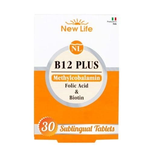New Life B12 Plus 30 Dilaltı Tablet - Methylcobalamin B12 Vitamini, Folik Asit ve Biotin